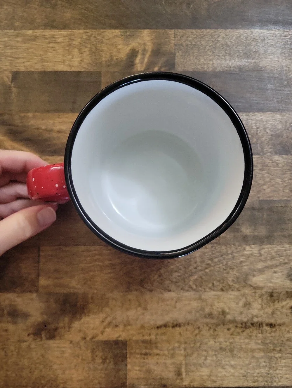 Red Speckled Ceramic Coffee MugKahlua Red Coffee Mug Cup Ceramic Embossed Logo